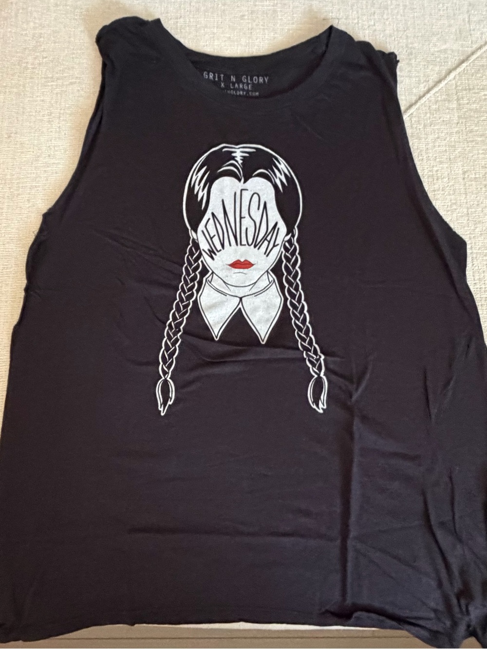 Grit N Glory Wednesday Addams tank